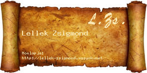 Lellek Zsigmond névjegykártya