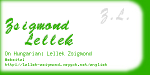 zsigmond lellek business card
